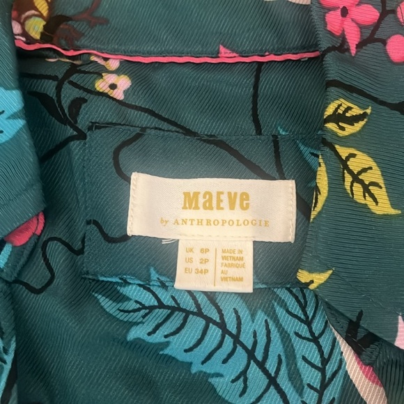 Anthropologie Maeve Button front Shirt Dress Size 2P - Picture 11 of 12